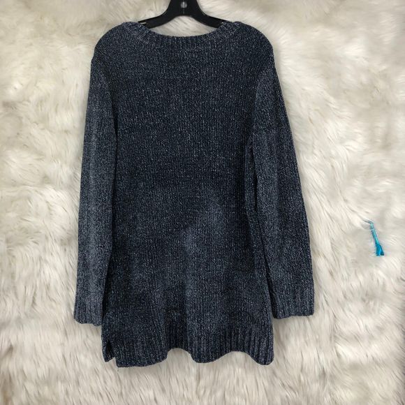 Orvis Super Soft & Cozy 2 Toned Blue/Grey Pullover Sweater, Loungewear SZ XL - Picture 3 of 6